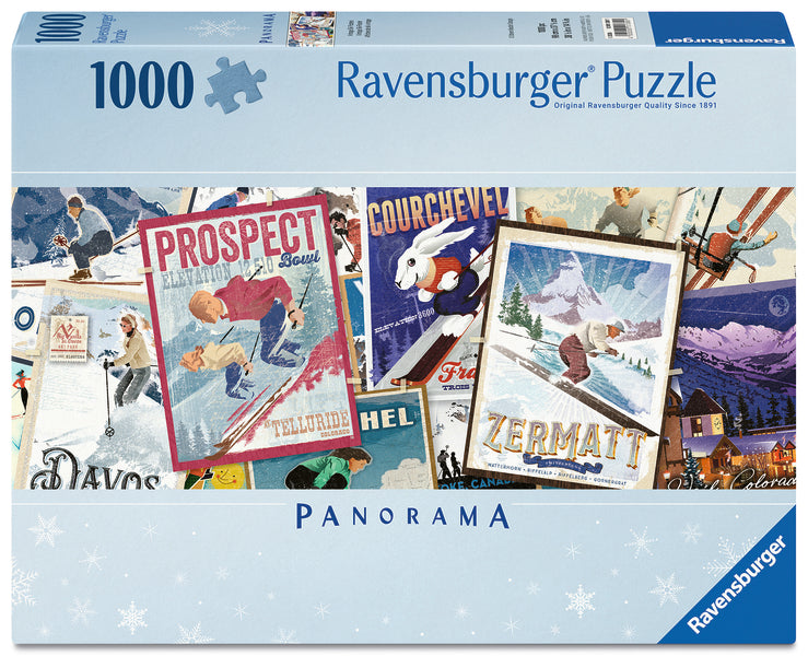 Vintage Ski Posters 1000pc Pz Panorama