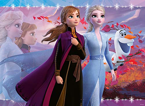 Disney Frozen 2 - Strong Sisters - 100XXL Piece Jigsaw Puzzle with Glitter for Kids
