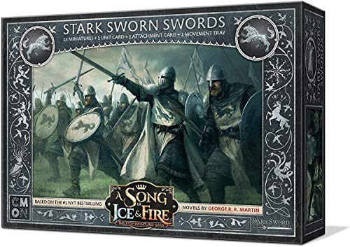 A Song of Ice and Fire Stark Sworn Swords Tabletop Miniatures Game Unit Box