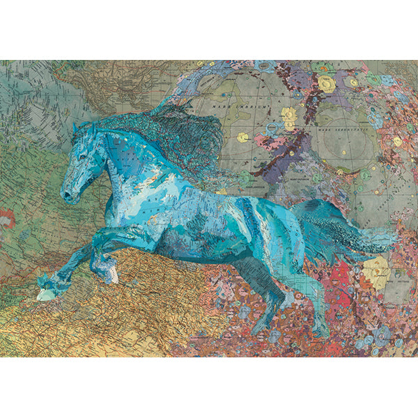 2000pc, Map Horse, Map Art