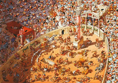 2000 pc, Heye, Ave Caesar!, Jean-Jacques Loup Triangular