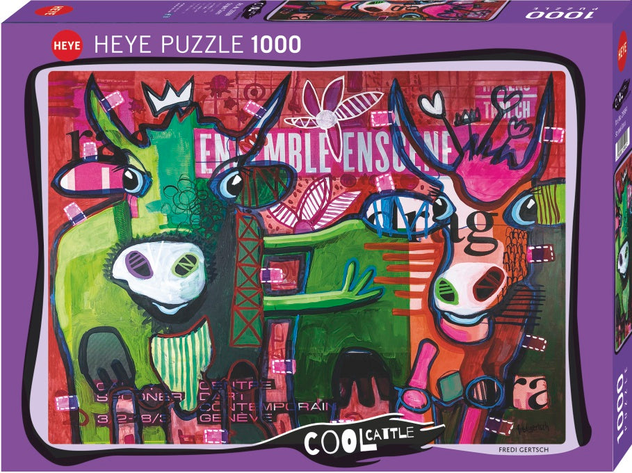 Cool Cattle - Striped Cows 1000 pc