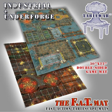 F.A.T. Battlemats Industrial/Underforge 30"x22" (Double Sided)
