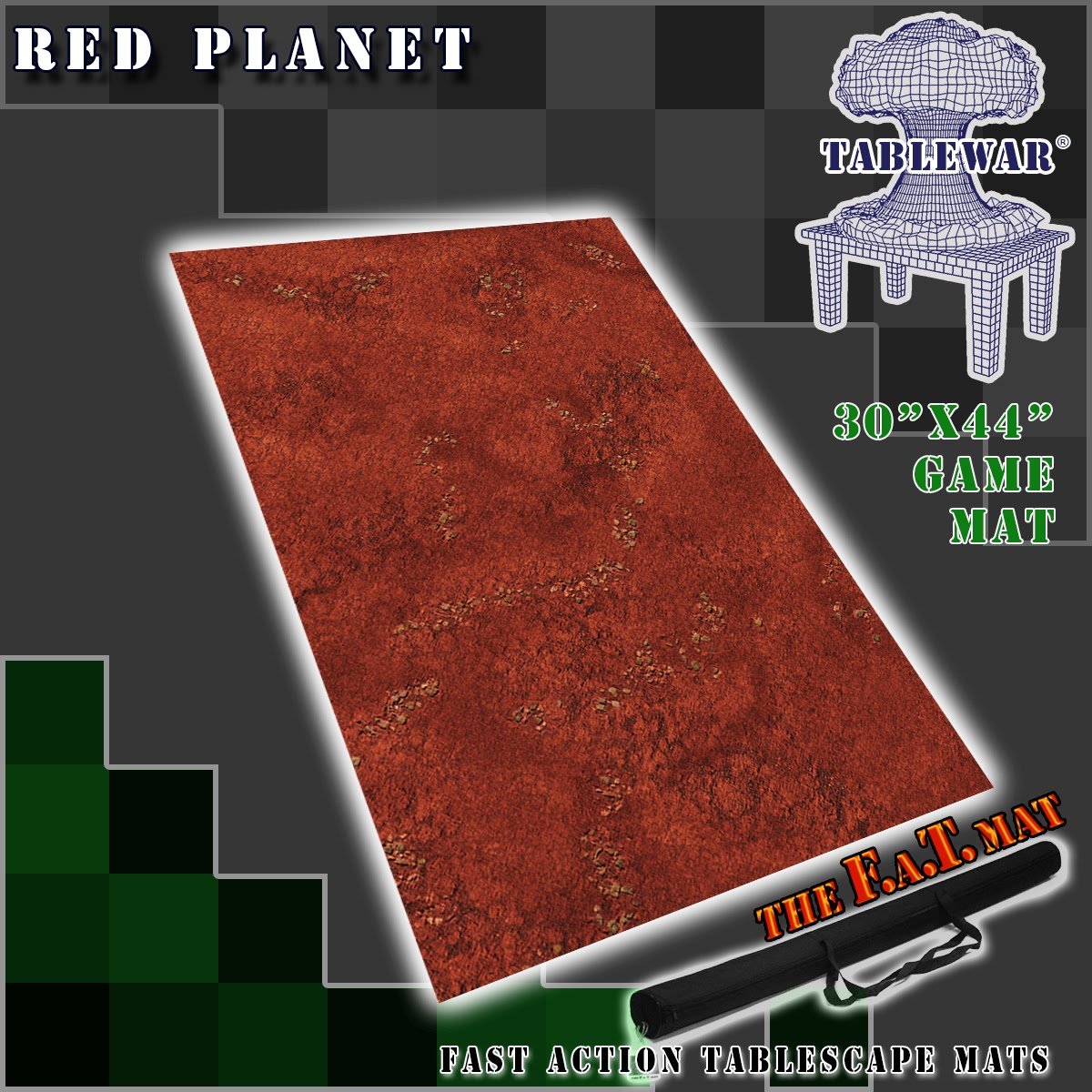 F.A.T. Battlemats Red Planet 30"x44"