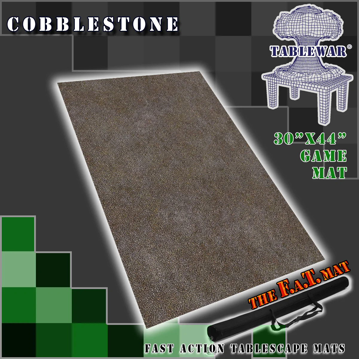 F.A.T. Battlemats Cobblestone 30"x44"