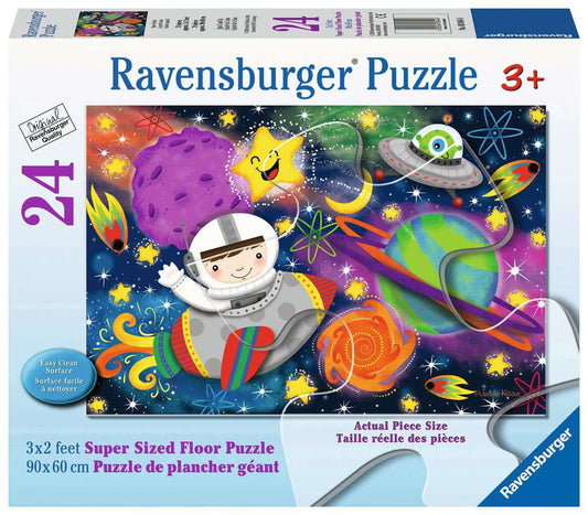 Space Rocket 24 Piece Giant Floor Puzzle for Kids 3+