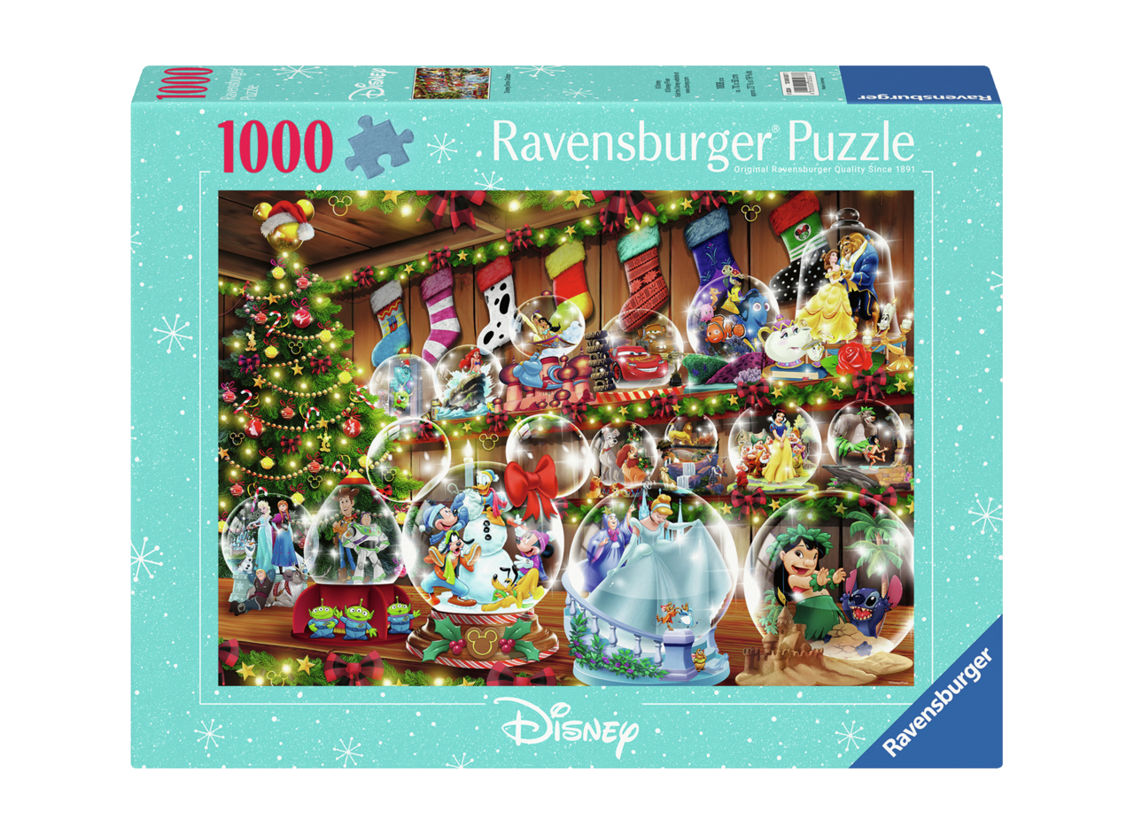 1000 pc Disney Snow Globes