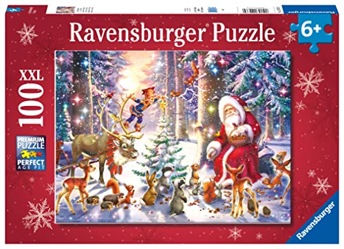 Christmas in The Forest 100 Piece XXL Jigsaw Puzzle for Kids