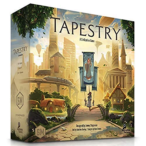 Tapestry - A Civilization Building Stonemaier Game with 18 Painted Landmark Miniatures for 1-5 Players, Ages 14+