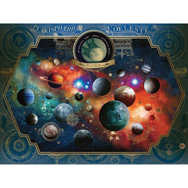 1500pc, Space World, Map Art Triangle Box