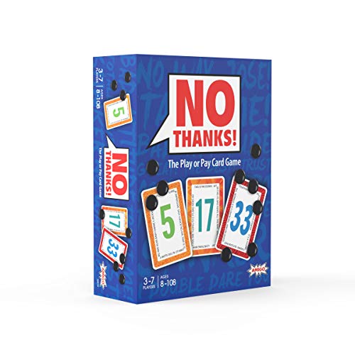 No Thanks! Classic Strategy Card Game for Parties and Family Game Night– Ages 8+, 3-7 Players