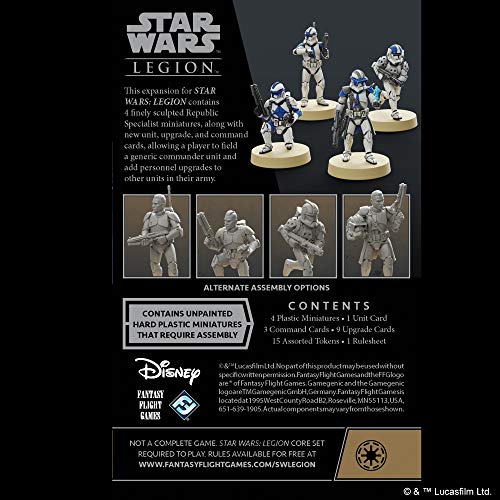 Star Wars Legion: Republic Specialists Personnel Expansion - Two Player Miniatures Battle Game - Strategy Game for Adults and Teens - Ages 14+ - Avg. Playtime 3 Hours - Made by Atomic Mass Games