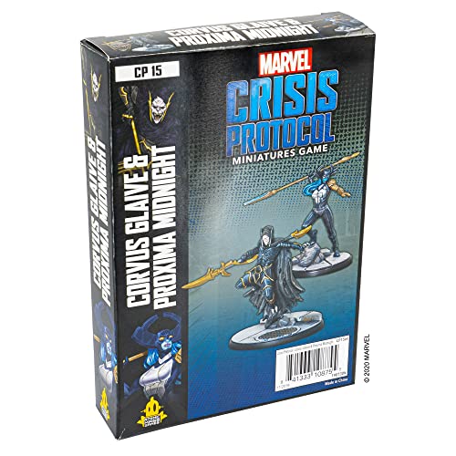 Marvel Crisis Protocol: Corvus Glaive & Proxima Midnight - Marvel Miniatures Game - Strategy Game for Teens and Adults - Ages 14+ - 2 Players - Average Playtime 45 Minutes - Made by Atomic Mass Games