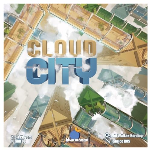 Blue Orange Cloud City Board Game- Family or Adult Strategy Board Game for 2 to 4 Players. Recommended for Ages 10 and Up, Green