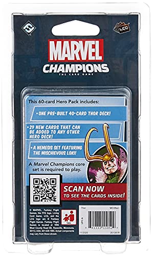 Marvel Champions: The Card Game: Thor Hero Pack - Strategy Card Game for Adults and Teens - Ages 14+ - 1-4 Players - Average Playtime 45-90 Minutes - Made by Fantasy Flight Games