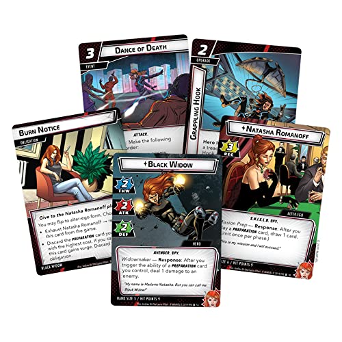 Fantasy Flight Games Marvel Champions: LCG: Black Widow Pack, Various