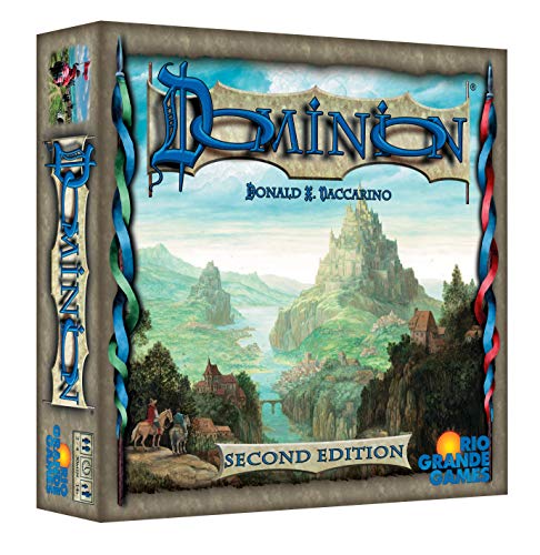 Rio Grande Games Dominion 2nd Edition | Deckbuilding Strategy Game for 2-4 Players, Ages 13+ | Updated Cards, Artwork, Streamlined Rules