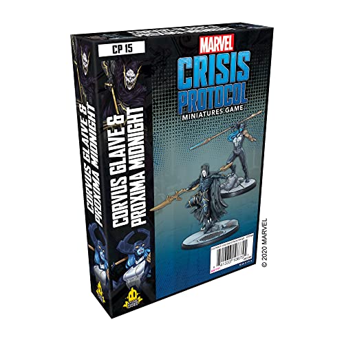 Marvel Crisis Protocol: Corvus Glaive & Proxima Midnight - Marvel Miniatures Game - Strategy Game for Teens and Adults - Ages 14+ - 2 Players - Average Playtime 45 Minutes - Made by Atomic Mass Games