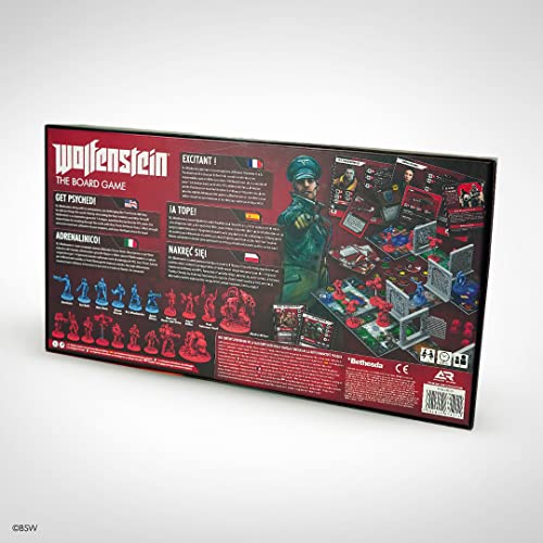 Wolfenstein: The Board Game – Board Game by Archon Studios 1-4 Players – 60-90 Mins of Gameplay - Board Games for Family Game Night – Teens and Adults Ages 14+ - English Version