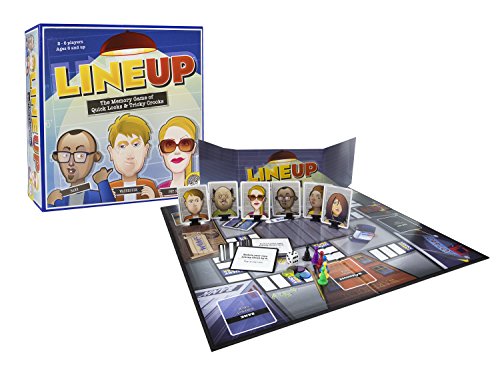 MindWare LineUp – Stimulating Memory Board Game with a Great Playing Time and Comical Crime Mystery Suspense for Ages 8 and Up