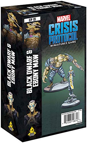 Marvel Crisis Protocol: Black Dwarf & Ebony Maw - Marvel Miniatures Game - Strategy Game for Teens and Adults - Ages 14+ - for 2 Players - Average Playtime 45 Minutes - Made by Atomic Mass Games