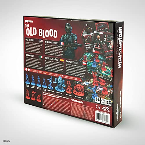 Archon Studio Wolfenstein: The Board Game: Old Blood Expansion – 1-4 Players – 60-90 Mins of Gameplay - Board Games for Family Game Night – Teens & Adults Ages 14+ - English (ARCWOLF0002)