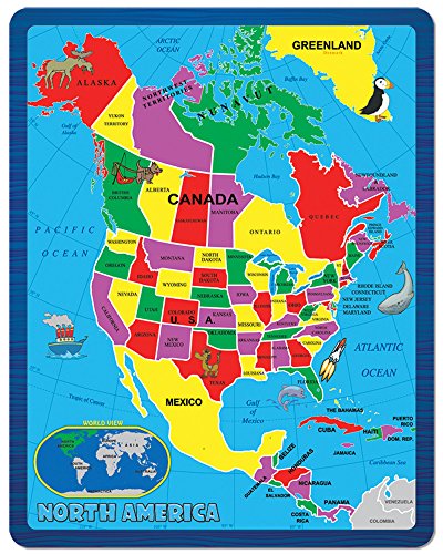 Continent Puzzle - North America (55 Piece)