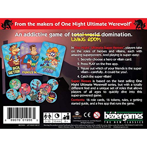 Bezier Games One Night Ultimate Super Heroes, red