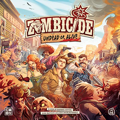 Zombicide: Undead or Alive Strategy Cooperative Game for Teens and Adults | Zombie Board Game | Ages 14+ | 1-6 Players | Avg. Playtime 1 Hour | Made by CMON