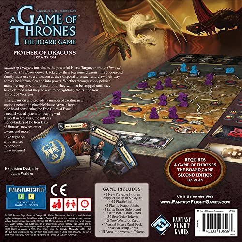 Fantasy Flight Games A Game Of Thrones - The Boardgame: Mother Of Dragons, various (FFGVA103)