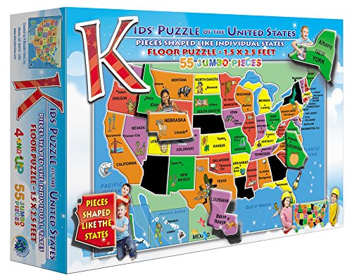 Kids' Puzzle of the USA (55 Piece)