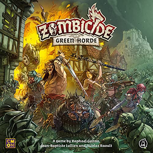 Zombicide Green Horde Board Game (Base) | Strategy Cooperative Game for Teens and Adults | Zombie Board Game | Ages 14+ | 1-6 Players | Avg. Playtime 1 Hour | Made by CMON