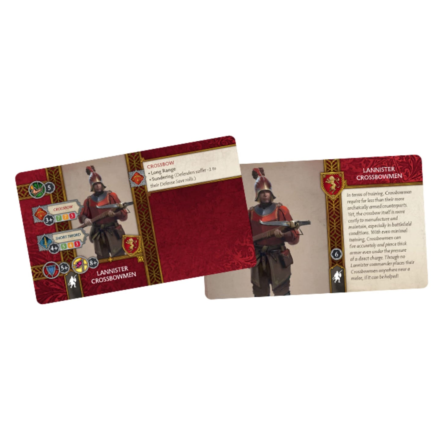 A Song of Ice and Fire - Lannister Crossbowmen - Strategy Game for Teens and Adults - Ages 14+ - 2+ Players - Average Playtime 45-60 Minutes - Made by Cmon