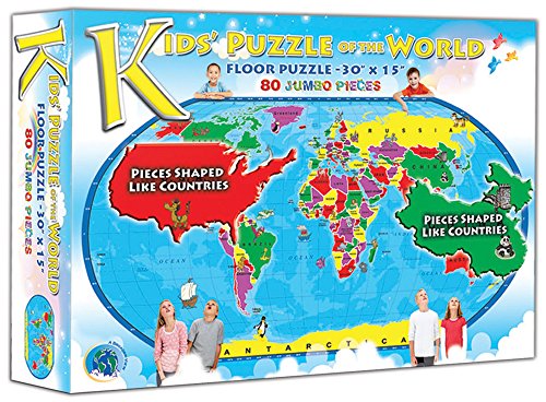 Kids' Puzzle of the World (80 Piece)