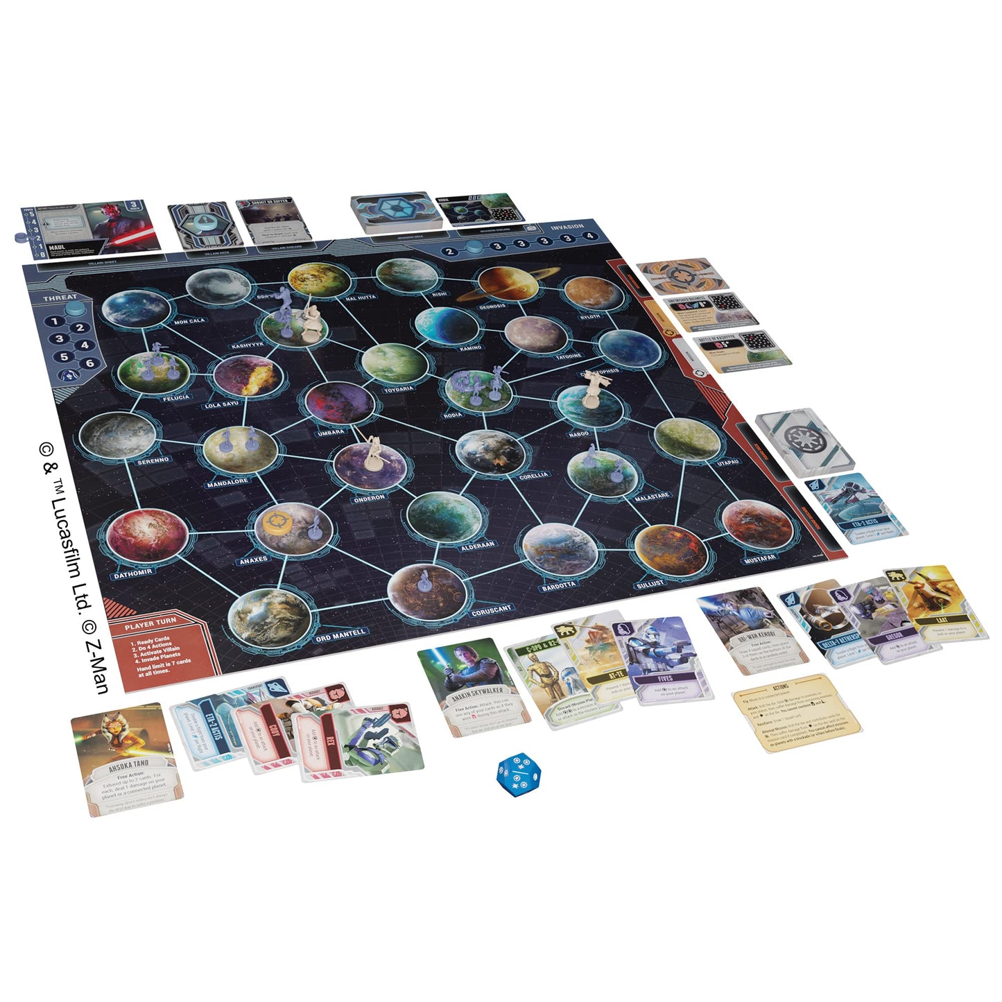 Star Wars The Clone Wars Board Game - A Pandemic System Game - Tactical Strategy Game for Adults and Teens - Ages 14+ - 1-5 Players - Average Playtime 60 Minutes - Made by Z-Man Games