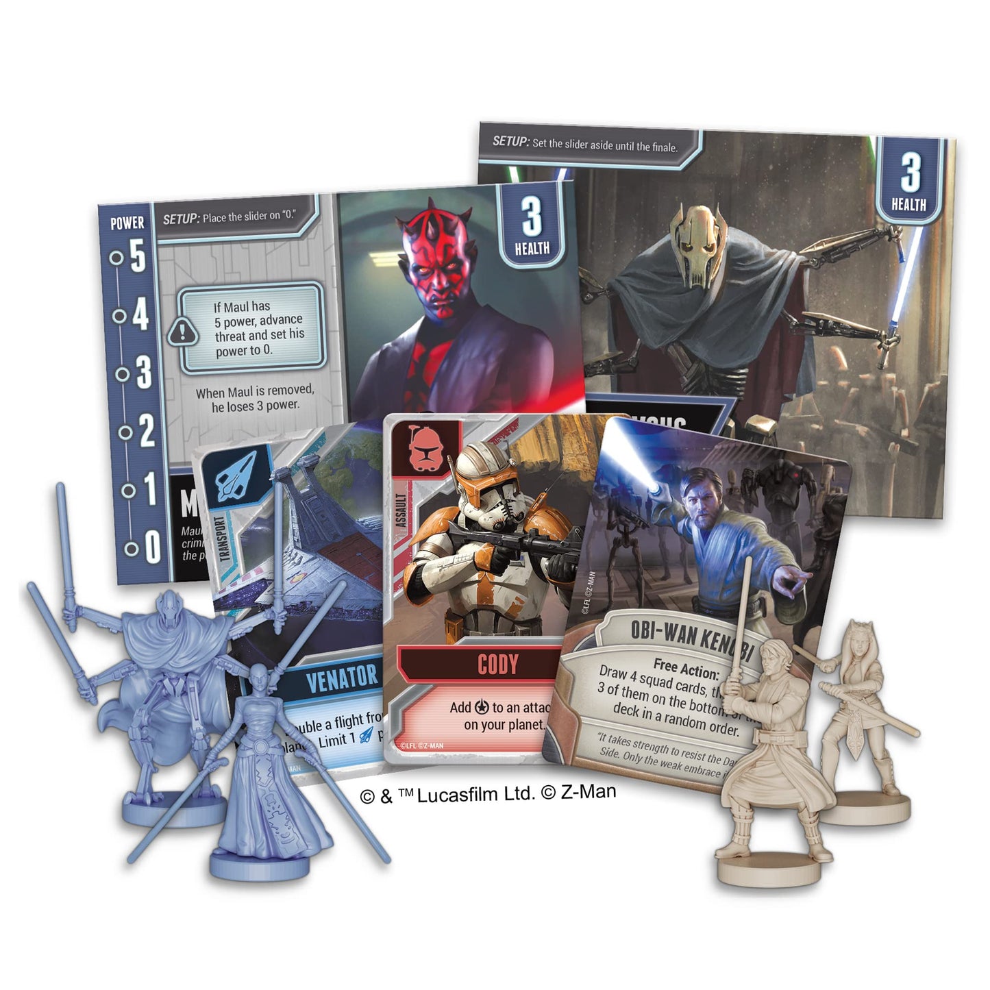 Star Wars The Clone Wars Board Game - A Pandemic System Game - Tactical Strategy Game for Adults and Teens - Ages 14+ - 1-5 Players - Average Playtime 60 Minutes - Made by Z-Man Games